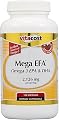 Vitacost Mega EFA Omega-3 EPA & DHA Fish Oil -- 2126 mg per serving - 120 Softgels
