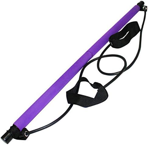 LuSitabqi Portable Pilates Bar Kit W/Resistance Band Adjustable Exercise Stick Toning Gym