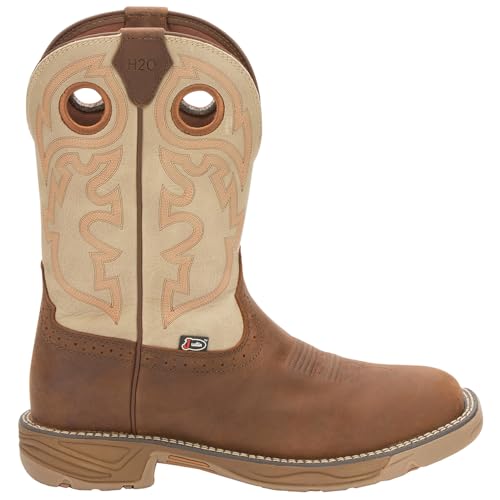 Justin Men's Men'S Stampede Rush Western Work Boot Composite Toe Brown 10.5 EE US at Amazon