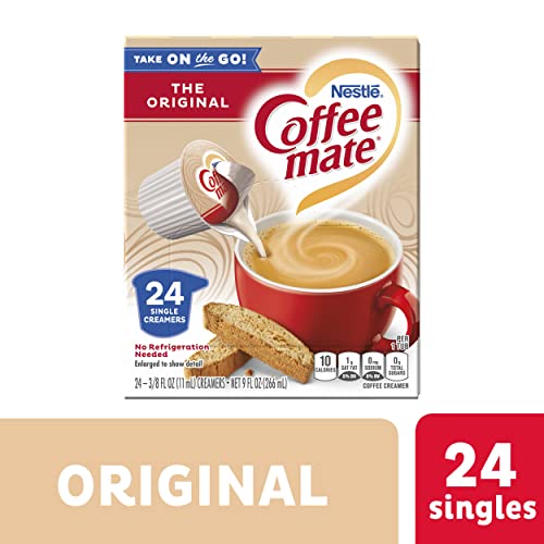 COFFEE-MATE COFFEE CREAMER LIQUID SINGLES, ORIGINAL, 24 COUNT (PACK OF 4)