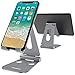 Tecboss Foldable Tablet Stand,Cell Phone Stand Multi-Angle Adjustable Desktop Holder for Nintendo Switch, iPad, iPhone X 8 7 Plus, Galaxy S8, Nexus All 3.5-13 inch- Space Grey
