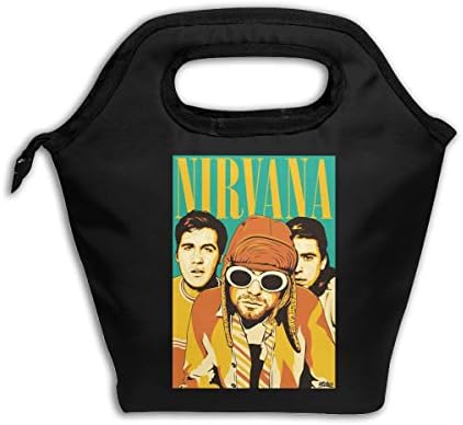 LUNCHGOGO N-irvana Lunch Box Bag, Cool Insulated Cooler Ice Lunchbox Tote Bag Handbag for Men Women Adult Kids