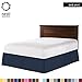 Nestl Navy Blue Bed Skirt King Size - King Bed Skirt 14 Inch Drop - Brushed Microfiber Bed Skirts - Hotel Quality Pleated Bed Skirt - Shrinkage & Fade Resistant