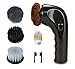 Electric Hand Held Shoe Polisher Black Shoe Boot Polish Shoe Shine Kit Shoe Buffer Machine Automatic Shoe Cleaner Boot Shinner Mini (black1)