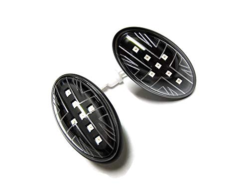 Union Jack Lens Side Marker Signal Lamp Amber LED Light for MINI COOPER MK1 R50 R52 R53 2001~2006