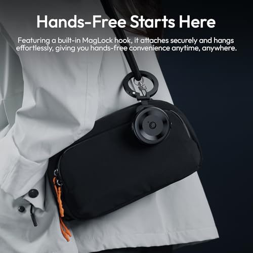 ULANZI SK22 Electric Phone Holder for Car, Vacuum Suction Magnetic Phone Mount, Folable 360° Adjustable Car Accessories for for Car GPS Vlog iPhone 17/17Pro/16/15/14/13/12, Black
