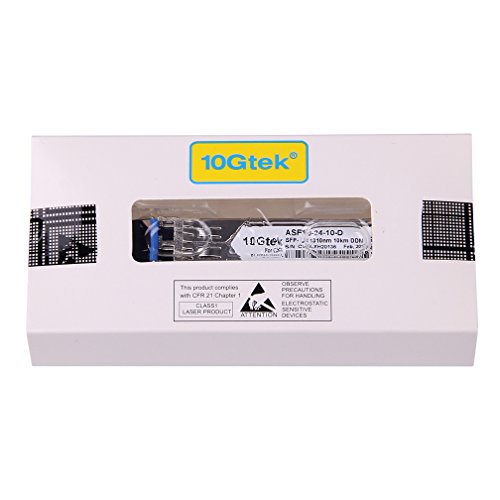 10Gtek for Mikrotik Compatible S-31DLC20D, 1.25 Gigabit SFP Transceiver Module, 1000Base-LX, 1310nm, 10KM