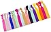 JLIKA Elastic Hair Ties (SET OF 100) Colorful Solids - No Crease Ouchless - Ponytail Holders - Ribbon Hairties for Women Girls Teens and Kids