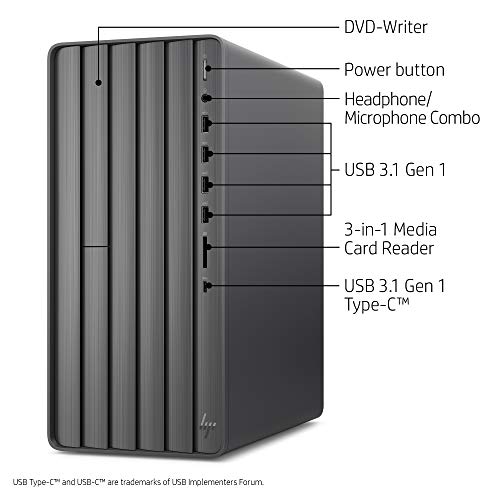 HP ENVY Desktop Computer, Intel Core i79700, 16GB RAM, 1TB Hard Drive