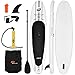 Goplus Inflatable Stand Up Paddle Board SUP with Leash/Adjustable Paddle/Pump/Repair Kit/Carry Backpack, 6 inch Thickness