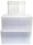 50 Standard PREMIUM Empty Clear Plastic Replacement CD Jewel Boxes (10.4mm Thick CD Cases) (Trays Sold Separately) #CDBS10CLPR