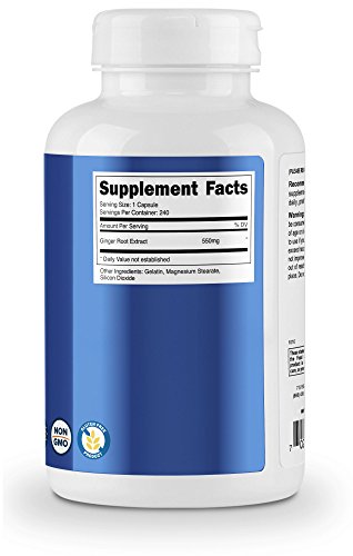 image for Nutricost Ginger Root Extract 550mg, 240 Capsules