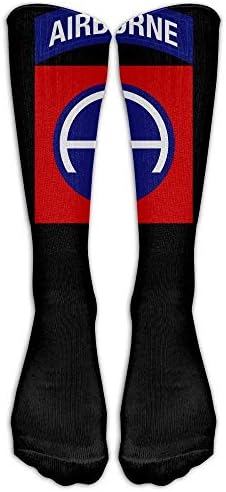 82nd Airborne Jump Wings Men White Unisex Knee High Sports Sock