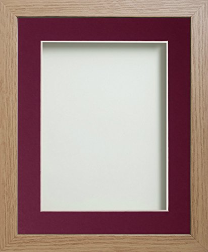 Frame Company Allington Beech Photo Frame with Plum Mount, A3 for A4, fitted with perspex