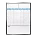 Large Dry Erase Monthly Magnetic Calendar Set for Refrigerator, Magnetic White Board and Fridge Calendar, 5 Multi-Color Markers with Magnets Included