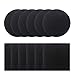 Compost Bin Filters, 12 Pieces Compost Pail Replacement Filters, 6 Round and 6 Square (Black)