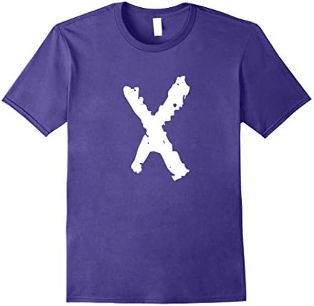 Mens Halloween Team X Shirt Retro Cool Cartoons Small Purple