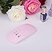 CO-Z 5W LED Nail Dryer Curing Lamp Light Portable for Gel Based Polishes Manicure Pedicure 2 Timing Setting 45s 90s USB Port (5W Small, Common - Pink)