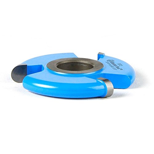 Amana Tool 972 Carbide Tipped 3-Wing Flute (Convex) 3/8 Flute x 3/16 R x 2-5/8 D x 3/8 CH x 1/2 & 3/4 Bore Shaper Cutter