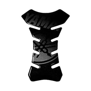 4R Quattroerre.it Yamaha, 18089, tankpad 3D motorfiets tankbescherming, zwart, 13 x 19 cm