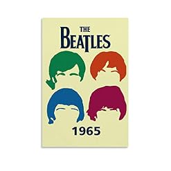 XYDQ Poster sur toile The Beatles Band 1965 et décoration murale – 40 x 60 cm - Les Beatles, Paul McCartney, John Lennon, RIngo Starr, George Harrison