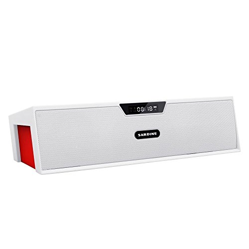 Janpims Portable Wireless Bluetooth Stereo Speaker SDY019(White & Red)