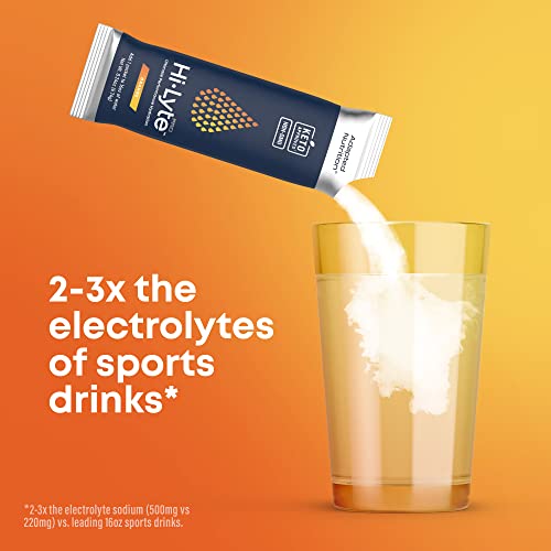 HiLyte Pro Hydration Packets Electrolyte Powder Drink Mix Orange