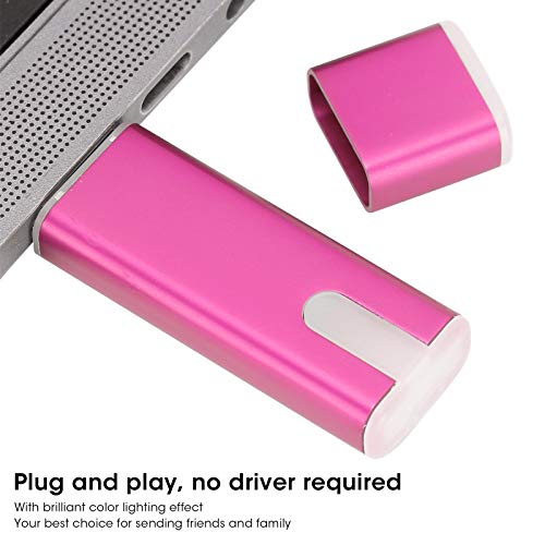 Allsor USB Pendrive, Mini Memory Stick, USB2.0 Rose Red Desktop-Zubehör mit Atemlicht Home Office für Computer Tablet… – Bild 6