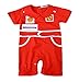 stylesilove Baby Boy Chic Red Car Racer Costume Romper (95/18-24 Months)