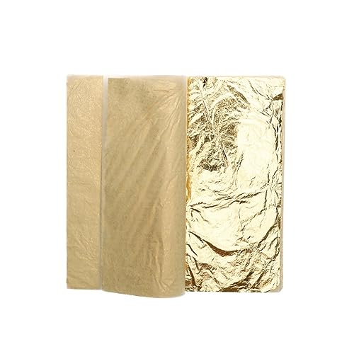 OHPHCALL 100sheets for Arts and Crafts Decoration Imitation Foil Leaf for Gilding Projects Non-Fading and Easy to Use for Frames and Crafts