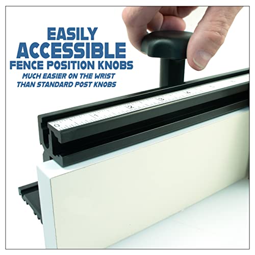 32 inch Deluxe Router Table Fence with Featherboard • 1/4 inch Aluminum