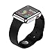 ICE FROG iWatch Series 1 42mm Case, Electroplate Metal Plated PC Slim Hard Protective Bumper HD Screen Protector Full Coverage Case Cover Shell for Apple Watch 42mm - Silver