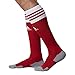 adidas Unisex Copa Zone Cushion II Soccer Sock (1-Pair), University Red/White, 9-13