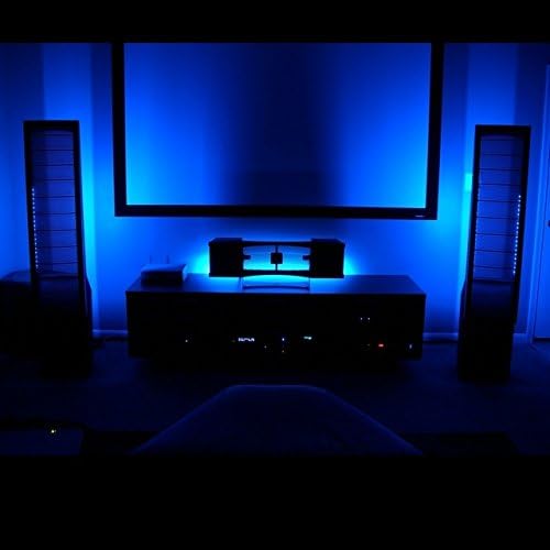 Blue Home Theater LED Lighting Kit 6-Flexible LED Strips (48"+ TV)