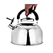 Tea Kettle for Stovetop, 4-Liter(4.3 QT), Stainless Steel Tea Pot with 3-ply Capsule Base, Large Teakettles Tea Pots Quick Heating by Ecpurchase (4-Liter)