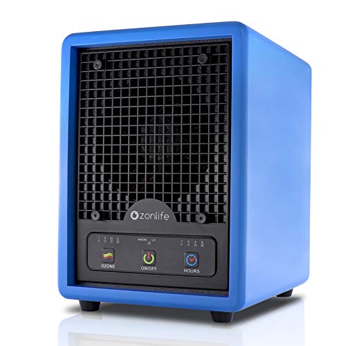 5 in 1 Ozone Generator Air Purifier for Home Allergies and Pets Smokers, Ozone Generator, Negative Ion Generator with Carbon Filters -Purifies Up to 3,500 Sq/Ft