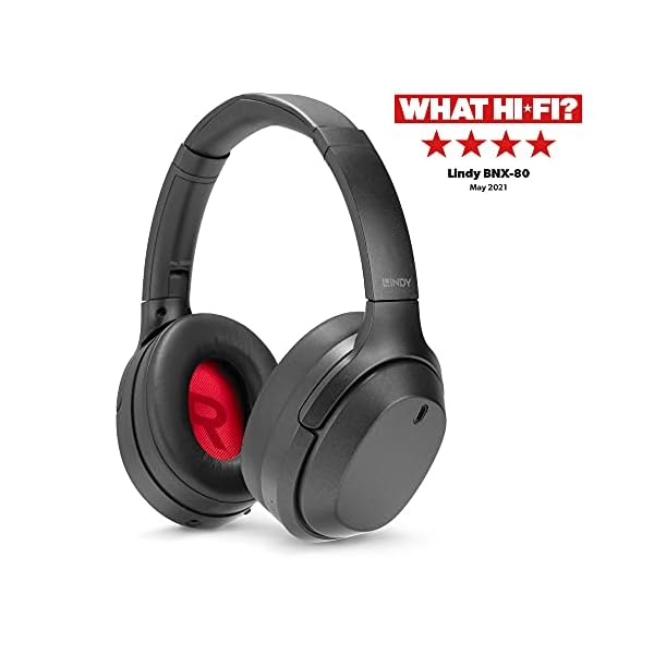LINDY BNX-80 Wireless Active Noise Cancelling Headphones
