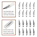 Art Knife Set, Lehosek Precision Hobby Art Utility Knife with Safety Cap Stainless Steel Art Blades Kit for Cutting Carving Art Creation (2knives+20blades)