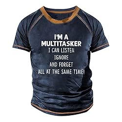 Men Blouses Mens Crew Neck T Shirts 2XL Tall Mens T