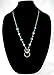 New Eyeglass/Id Badge Holder Necklace Lanyard with Turqiouse Beads
