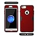 TOPSKY Case for iPhone 6 Plus/6s Plus Case,Three Layer Heavy Duty High Impact Resistant Hybrid Protective Case for iPhone 6 Plus and iPhone 6s Plus, Red/Black