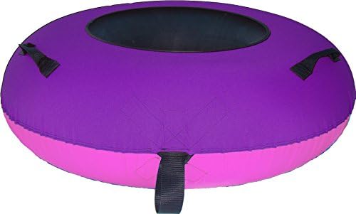 ClearCreekTubes 44" Huge Towable Snow Tube with Pink Bottom