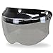 Outlaw Universal 3 Snap-Button Visor with Flip-up Light Smoke Shield - One Size