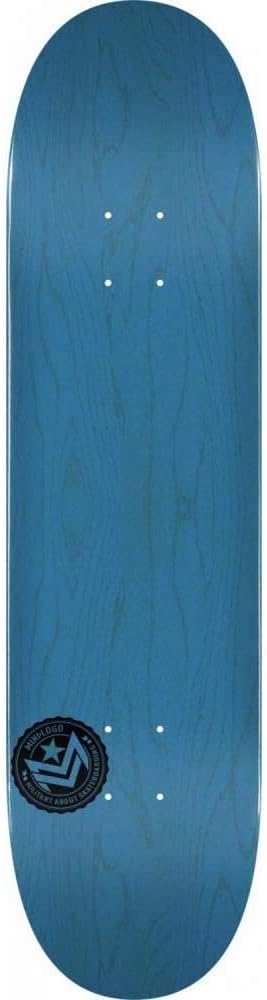 Mini Logo Skateboards Chevron Stamp #124 Skateboard Deck Birch Dyed Blue 7.5"