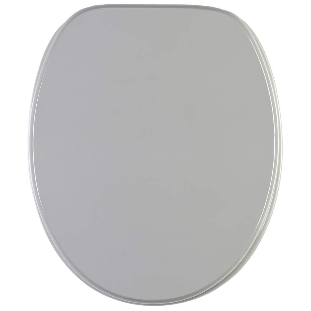Sanilo Soft Close Toilet Seat, Wide Choice of New Toilet Seats, Stable Hinges, Easy to Mount (Grey)