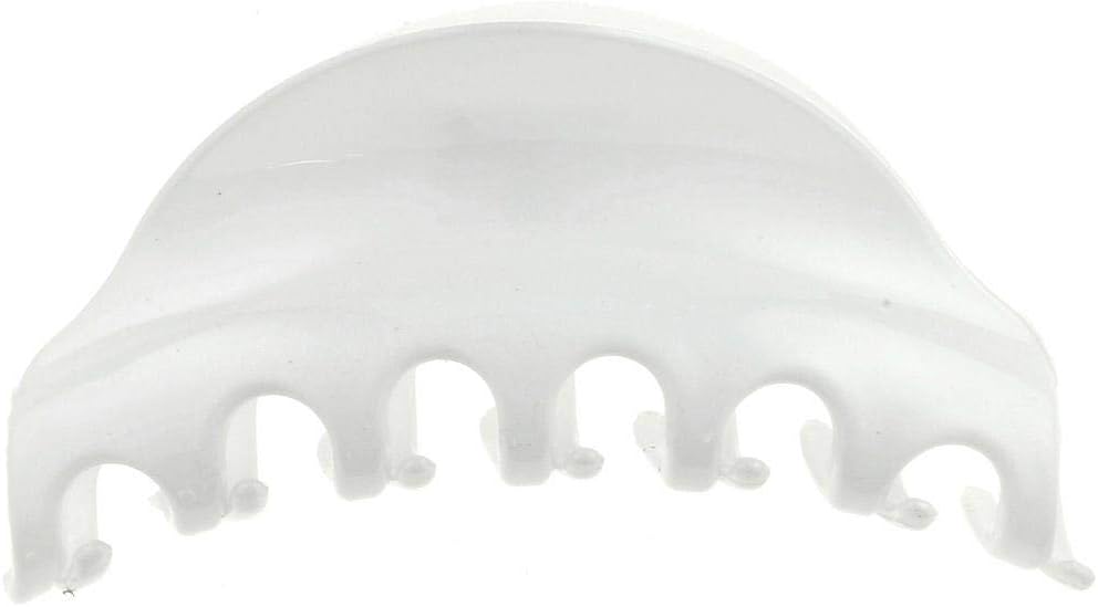Camila Paris CP2555 French Hair Clip for Women for Thick Hair for Long Curly Wavy Hair, White, Girls Hair Claw Clips Jaw Styling Hair Accessories for Women, Strong Hold No Slip Grip, Made in France