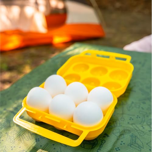 Coghlan's 6-Count Camping Egg Holder – Durable, Compact, Lightweight Storage Container for Outdoor Cooking, Travel, and Camping Adventures