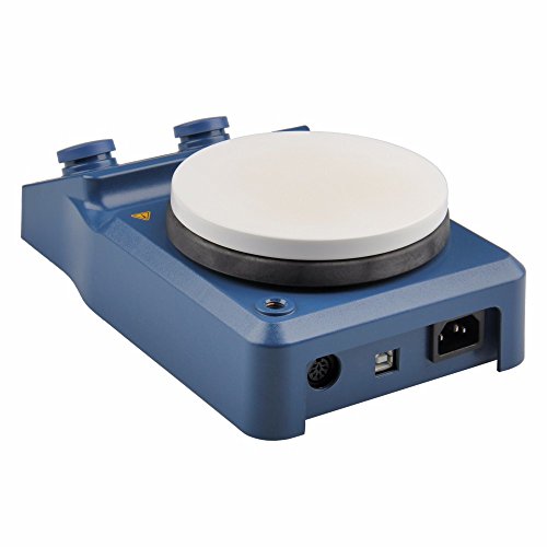 5 Inch Hot Plate Magnetic Stirrer, Ceramic Coated Plate, 50-1500 RPM, RT-280°C, 110 V, LED Digital Display