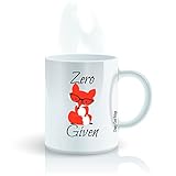 Funny Animal Coffee Mug by Crazy Cool Mugs | Zero Fox Given, 11 Ounce