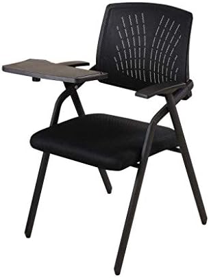 GWFVA Folding Chair Office Office Padded Chair With Tablet Mobile Arm